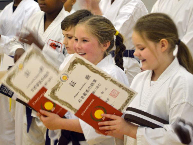 Student Passes Grading at the Walsall Dojo